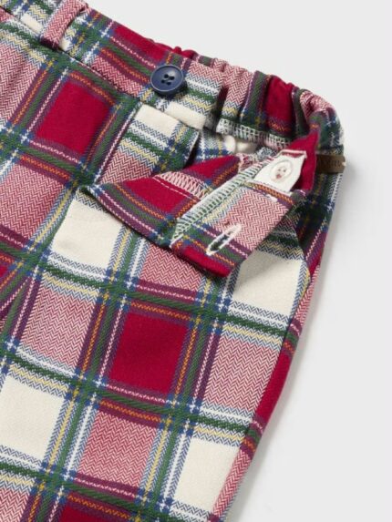 Pantaloni quadri neonato Pantaloni a Quadri per Neonato Mayoral - Look Natalizio Chic e Pratico