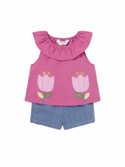 Completo due pezzi neonata Completo Due Pezzi in Jersey Stretch per Neonata Mayoral New Born