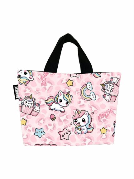 Borsetta Unileo Borsetta Bambina con Stampa Unicorno - Mousse Kids - Made in Italy Mousse Bambina Primavera/Estate