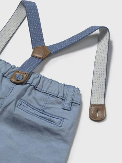 Pantalone twill neonato Pantaloni con Bretelle per Neonato Mayoral New Born: Pratici e Trendy