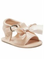 Sandaletto culla neonata Sandaletto da Culla Neonata Mayoral New Born - Minorchina con Fiocco