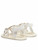 Sandaletto culla neonata Sandali Neonata Mayoral New Born in Ecopelle con Cuori e Suola Morbida