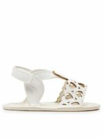 Sandaletto culla neonata Sandali Neonata Mayoral New Born in Ecopelle con Cuori e Suola Morbida