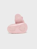 Scarpina culla neonata Scarpina Elegante Neonata Mayoral New Born con Fiore e Chiusura in Velcro