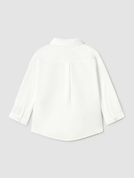 Camicia a manica lunga con papillon neonato Camicia a Maniche Lunghe con Papillon per Neonato Mayoral New Born