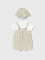 Pagliaccetto con cappello neonato Set Neonato Mayoral: Pagliaccetto e Cappello, Stile e Comfort Estivo!