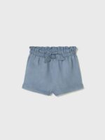 Shorts fiocco neonata Shorts Neonata Mayoral New Born: Chambray di Cotone con Fiocco