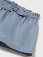Shorts fiocco neonata Shorts Neonata Mayoral New Born: Chambray di Cotone con Fiocco