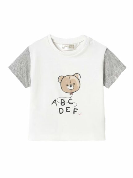 T-shirt manica corta neonato T-Shirt Cotone Stretch Neonato Mayoral New Born: Comoda e Colorata