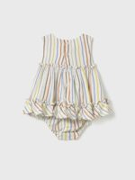 Abito con culotte neonata Completo Neonata Mayoral New Born: Abito a Righe e Copri Pannolino Coordinato