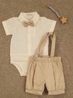 Completo due pezzi neonato Easy Completo Elegante Neonato 2 Pezzi - Qualità Sartoriale Made in Italy Completo Cerimonia Neonato