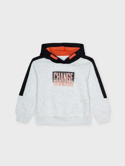 Felpa con cappuccio bimbo Felpa stampata con cappuccio in cotone stretch Ativo Kids 6-36 mes Back to School