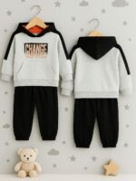 Felpa con cappuccio bimbo Felpa stampata con cappuccio in cotone stretch Ativo Kids 6-36 mes Back to School