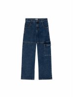 Jeans ragazzo Ativo Kids Junior - Jeans cargo in denim stretch con elastico regolabile in vita 6/16 anni Back to School