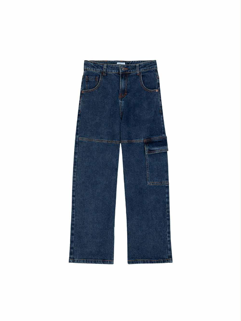 Jeans ragazzo YX7928 Back to School 00 Jeans ragazzo Ativo Kids Junior - Jeans cargo in denim stretch con elastico regolabile in vita 6/16 anni Back to School