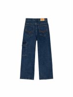 Jeans ragazzo Ativo Kids Junior - Jeans cargo in denim stretch con elastico regolabile in vita 6/16 anni Back to School