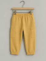 Pantaloni cargo in felpa bimbo Ativo Kids - Pantaloni cargo in felpa di cotone stretch per bimbo 6-36 mesi Back to School