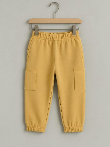 Pantaloni cargo in felpa bimbo Ativo Kids - Pantaloni cargo in felpa di cotone stretch per bimbo 6-36 mesi Back to School
