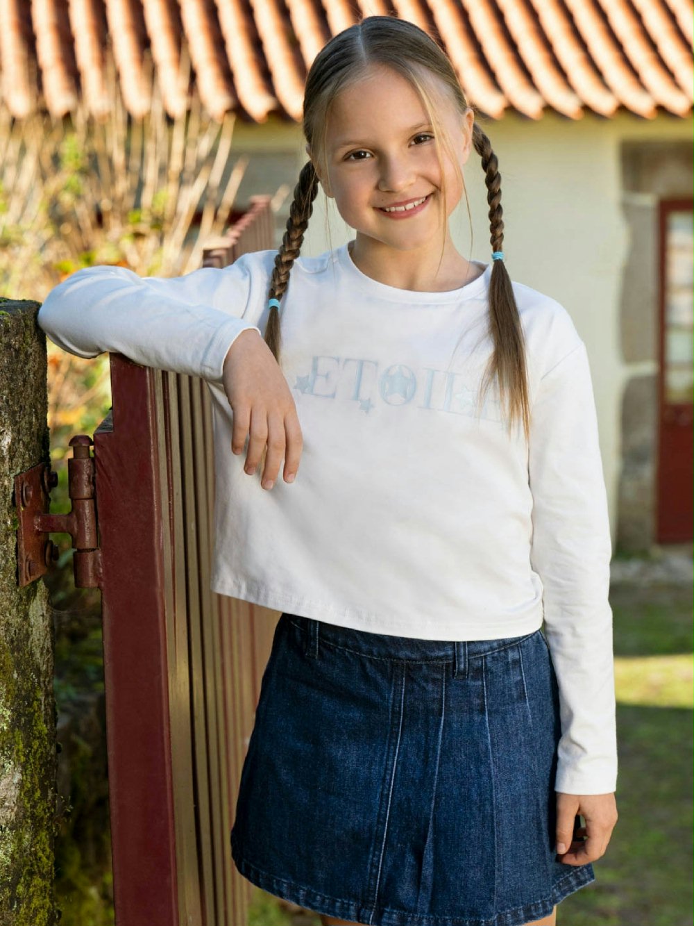 T-shirt manica lunga ragazza C7653 Back to School 00 T-shirt manica lunga ragazza Ativo Kids Junior - T-shirt stampata a manica lunga in jersey stretch Back to School