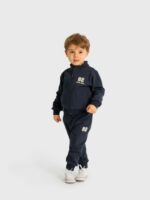 Tuta sportiva bimbo Tuta in felpa di cotone stretch Ativo Kids 12-36 mesi, composta da felpa zippata e pantaloni con elastico in vita Back to School