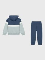 Tuta sportiva bimbo Tuta Ativo Kids in cotone stretch 6-36 mesi - Completo felpa con cappuccio e pantalone Back to School