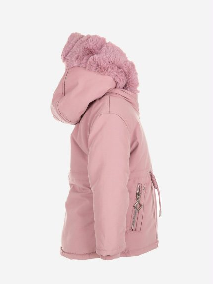 Parka bimba Ativo Kids - parka bimba 12/36 mesi con cappuccio, foderato in ecopelliccia