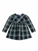 Abito manica lunga bimba Ativo Kids - abito bimba tartan, fodera 100% cotone, 6/36 mesi