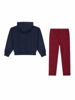 Completo due pezzi ragazza Ativo Kids Junior - completo due pezzi in cotone invernale con felpa stampata con cappuccio e leggings, bambina/ragazza 4-12 anni Back to School