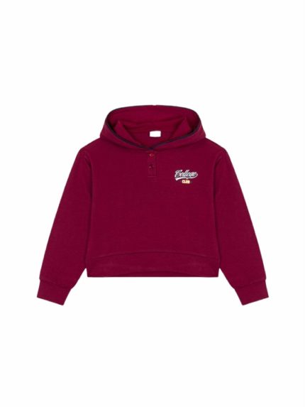 Felpa con cappuccio ragazza Ativo Kids Junior - felpa stampata girocollo con cappuccio in jersey stretch 4/14 anni