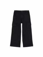 Pantaloni cargo ragazza Ativo Kids Junior - pantaloni cargo in cotone stretch con elastico interno per regolazione vita, bambina/ragazza 4-14 anni Back to School