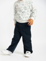 Pantaloni felpa Ativo Kids 6/36 mesi – pantaloni in felpa di cotone invernale con gamba larga e cintura elastica Back to School