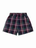 Shorts tartan ragazza Ativo Kids Junior - shorts fantasia tartan con cintura elastica, bambina/ragazza 4-12 anni Natale