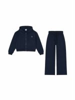 Tuta sportiva ragazza Ativo Kids Junior - tuta sportiva in felpa di cotone composta da felpa zip con cappuccio e pantaloni cozy con tasche e coulisse, 4/14 anni Back to School
