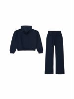 Tuta sportiva ragazza Ativo Kids Junior - tuta sportiva in felpa di cotone composta da felpa zip con cappuccio e pantaloni cozy con tasche e coulisse, 4/14 anni Back to School