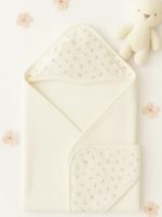 Asciugamano spugna Cipria Asciugamano neonata Teto e Tatta in spugna con cappuccio fantasia Made in Italy Nursery Lista Nascita Idea Regalo Corredino