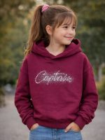 Felpa con cappuccio ragazza Ativo Kids Junior - felpa stampata girocollo con cappuccio in cotone invernale stretch 4/14 anni Back to School