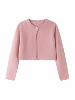 Coprispalle maglia bambina Newness Kids - coprispalle in maglia con orlo smerlato, bambina 3-9 anni