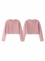 Coprispalle maglia bambina Newness Kids - coprispalle in maglia con orlo smerlato, bambina 3-9 anni