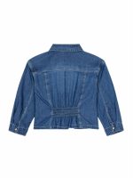 Camicia jeans bimba Ativo Kids 6/36 mesi - Camicia denim in cotone leggero con bottoni e vita elasticizzata