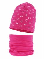 Completo cappellino e scaldacollo bambina Lovena Set primavera bambina berretto e scaldacollo Lovena