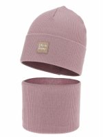 Completo cappellino e scaldacollo bambina Zola Set primavera bambina berretto e scaldacollo Zola