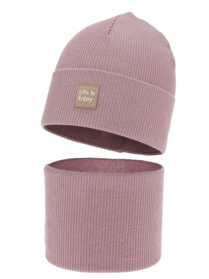 Completo cappellino e scaldacollo bambina Zola Set primavera bambina berretto e scaldacollo Zola