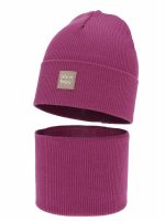 Completo cappellino e scaldacollo bambina Zola Set primavera bambina berretto e scaldacollo Zola