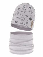 Completo cappellino e scaldacollo bambino Paolo Set primavera bambino berretto e scaldacollo Paolo