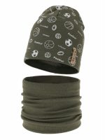 Completo cappellino e scaldacollo bambino Paolo Set primavera bambino berretto e scaldacollo Paolo
