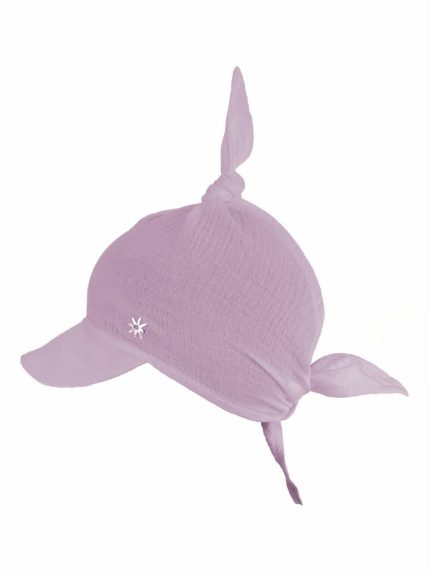 Foulard in mussola con visiera neonata Sunny Foulard con visiera neonata in mussola Sunny