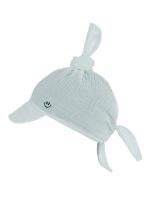 Foulard in mussola con visiera neonato Kobo Foulard con visiera neonato in mussola Kobo