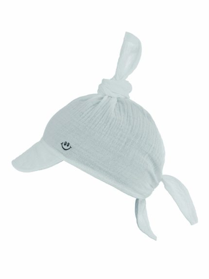 Foulard in mussola con visiera neonato Kobo Foulard con visiera neonato in mussola Kobo