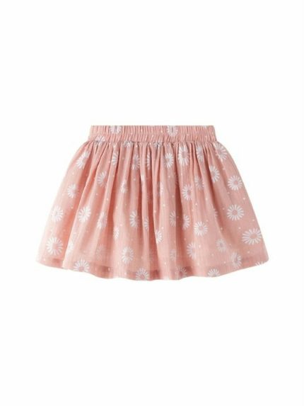 Gonna fantasia bambina Newness Kids - gonna fantasia in cotone e viscosa con cintura elastica, bambina 3-9 anni