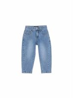 Jeans balloon bimba Ativo Kids 6/36 mesi - Jeans bimba modello balloon con elastico interno regolabile